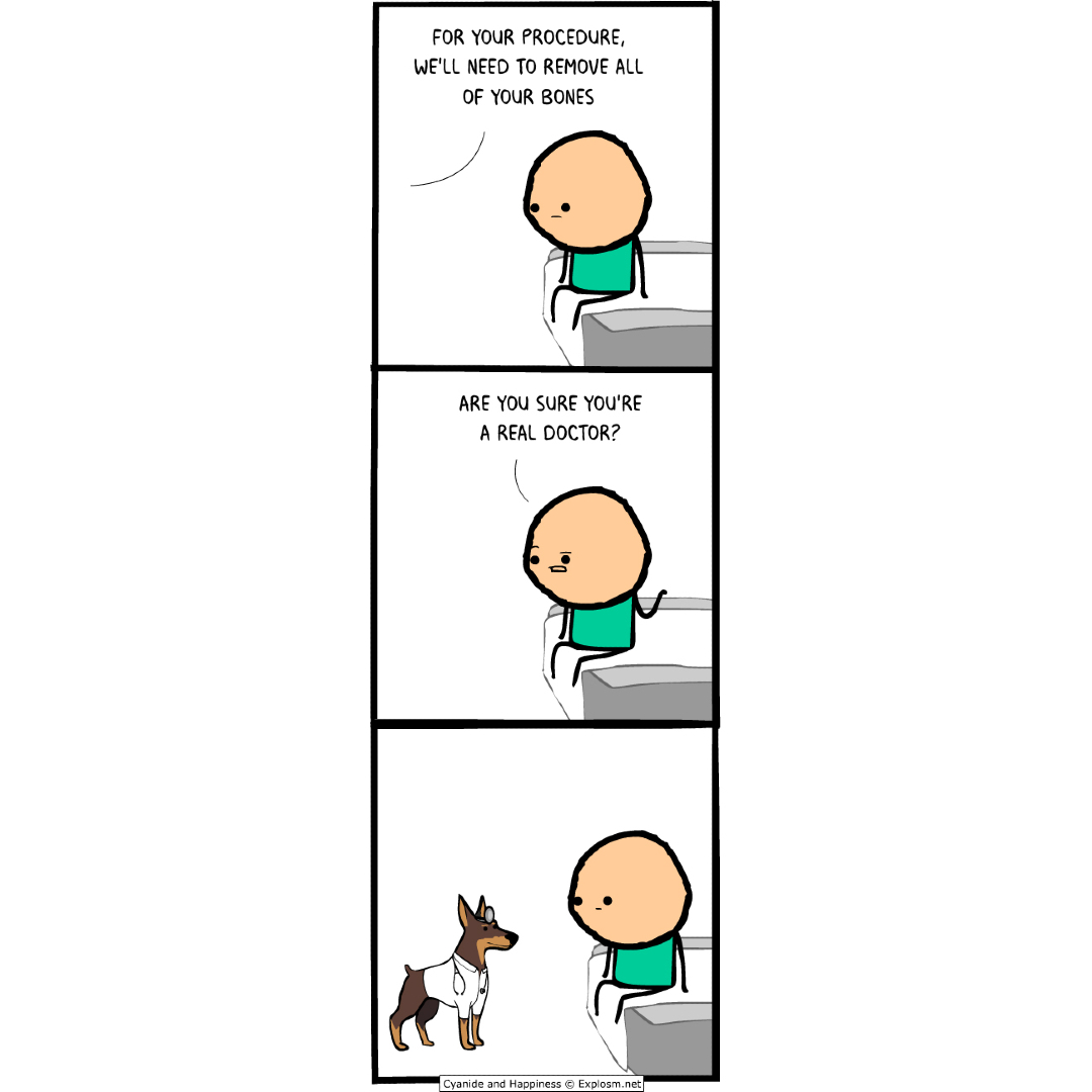 Explosm's tweet photo. That's ruff, buddy https://t.co/HN4cgx196P