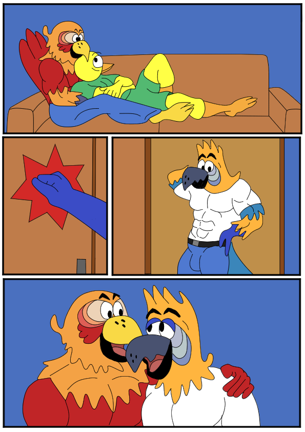 cielbleuwolf's tweet photo. "Love Bird's Third's Wheel" (1/6) https://t.co/YG3VHTObJz