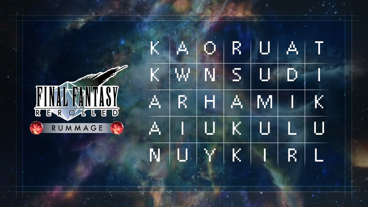 FFRerolled's tweet photo. Round 4 of ‘Rerolled Rummage’! This time 6 Guardians and their VIP to find! 

#FinalFantasyRerolled #RerolledRummage https://t.co/ciLTfXgZhp