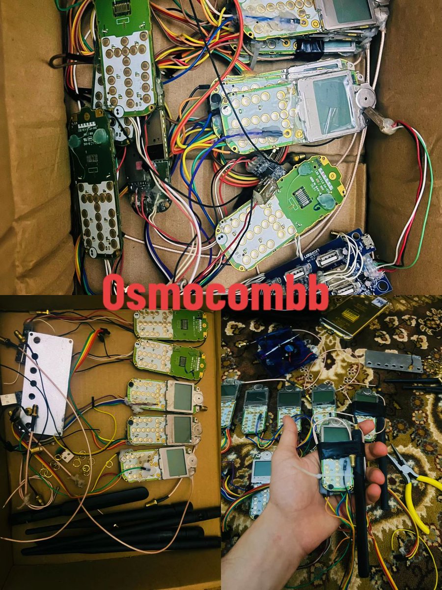 Xssradio's tweet photo. Building a multi-channel cellular sniffing array with OsmocomBB the old-school way. 🛠️📱
Who needs expensive SDR setups when you can gut a box of old Motorola Calypso-based phones and map Layer 1-3 GSM traffic 
#OsmocomBB #RF #infosec #HardwareHacking #TelecomSecurity #SDR https://t.co/qoOTzPRHrN