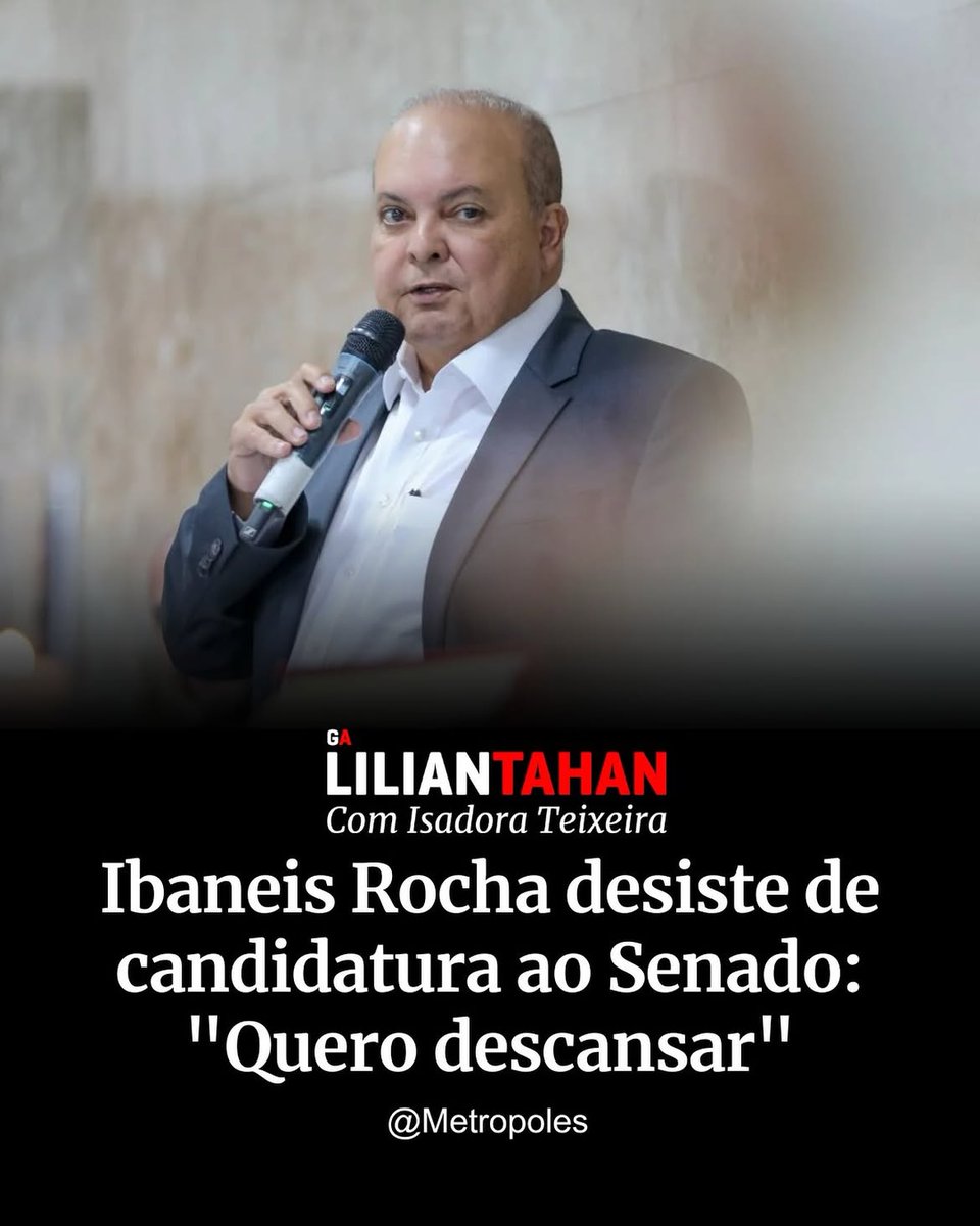 fabiofelixdf's tweet photo. Ibaneis fora das eleições pro Senado? Fico muito triste com uma notícia dessa 🎉 https://t.co/dfXhaSHcK6