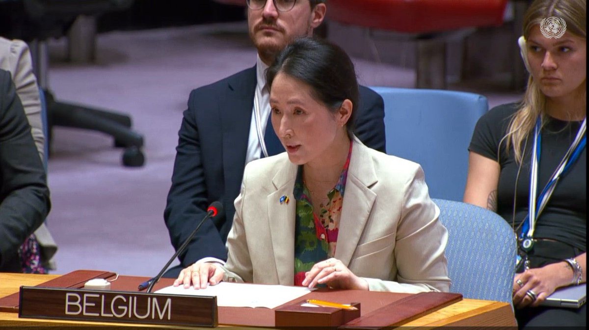 BelgiumUN's tweet photo. At today’s #UNSC debate on conflict-related sexual violence, 🇧🇪 urged all newly and existing listed parties to immediately cease these violations, ensure accountability, and engage constructively with the UN to implement corrective measures.
 #WomenPeaceSecurity #CRSV https://t.co/lkJG0F2xBP