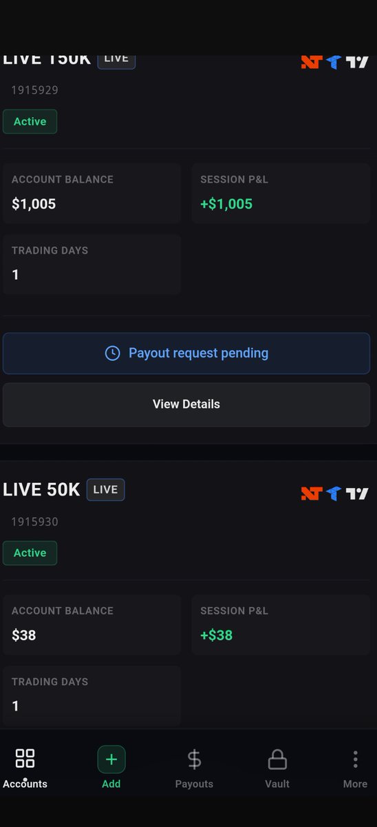 Jrock3712's tweet photo. First live payout with #lucid decided not to copy trade the rest of them. Tomorrow is a new day. #MNQ traded another funded and eval I had instead of risking all the lives. https://t.co/xtVvVGtjZo