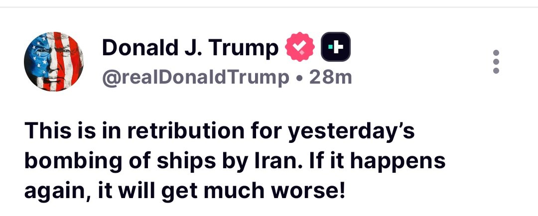 truthofjesusis's tweet photo. IRAN are scums, liars, and we may finish the job without a deal. 
We may take karg Island,  hit bridges,  civilian infrastructure, returning to major combat operations are on the table. https://t.co/CXoTUlSpgp