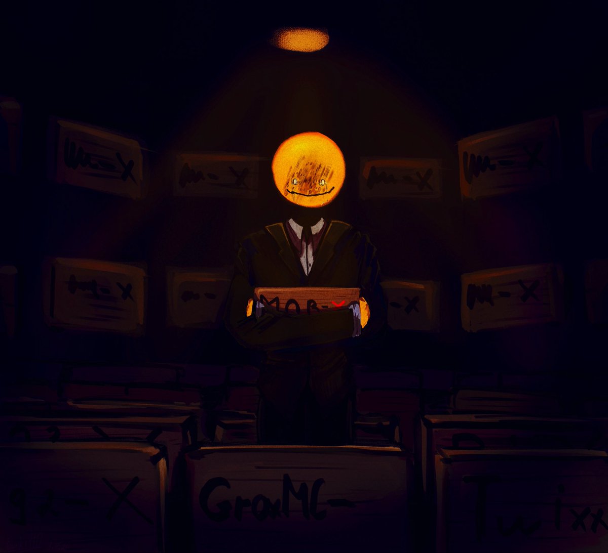 FourkiHD's tweet photo. 𝗜'𝗺 𝗻𝗼𝘁 𝘆𝗼𝘂𝗿 𝗳𝗿𝗶𝗲𝗻𝗱???

#verity #thatmob #veritymob #minecraftarg #minecrafthorror  #somethingisknockingatyourdoor #art https://t.co/7ePT6Ia8IK