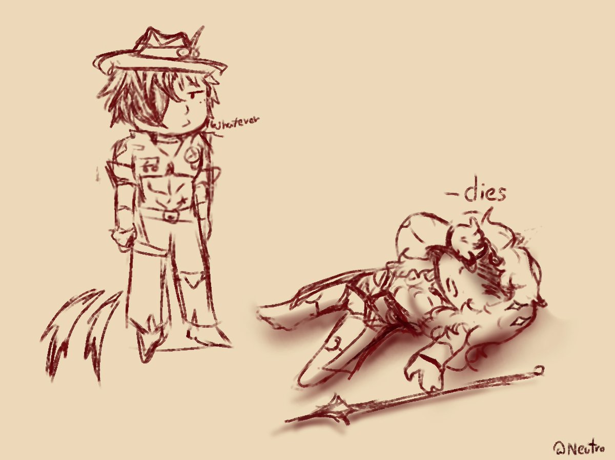 Neutro_moon's tweet photo. I SWEAR
if Boothill ever cut his hair (whether on purpose or not) Argenti would take it way worse than Boothill himself
#argenthill https://t.co/RPzXtCD6j2
