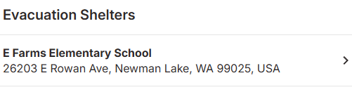 Wa_fire_watch's tweet photo. #CougarFire Level 2 evacuation GET SET - yellow has now been issued alongside Level 3 evacuation GO NOW. An evacuation shelter has also opened for evacuees. #wawx https://t.co/fCROCAFyha