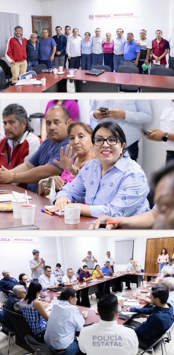 ContraProMx's tweet photo. 📢📢 Avanza diálogo entre @SEMOVI_GobOax y representantes de #taxistas
Tras una mesa de diálogo, autoridades y personas concesionarias acordaron iniciar trabajos técnicos para definir los circuitos de operación del servicio de taxi.
#Oaxaca de Juárez, Oax., 08 de julio de 2026.- Luego de la protesta que realizaron algunos sitios de taxis inconformes con el programa de reordenamiento del transporte público en el Centro Histórico de la ciudad de Oaxaca, este martes la Secretaría de Movilidad (Semovi) estableció una mesa de diálogo para atender sus demandas.
La mesa de diálogo con las personas concesionarias del transporte público en su modalidad de taxis, fue encabezada por la titular de la Semovi, Yesenia Nolasco Ramírez, en el que también participaron el subsecretario de Planeación y Políticas de Movilidad, Rosendo Serrano Toledo y el subsecretario de Regulación y Control del Transporte, Rey Morales.
Además, acudieron el director general de la Policía Vial del Estado, Toribio López Sánchez; representantes de la Secretaría de Gobierno y de la Secretaría de Gobernación del Gobierno de México; así como las diputadas federales Margarita García y Aracely Cruz.
En una muestra de voluntad en beneficio de las y los usuarios, ambas partes alcanzaron los primeros acuerdos para iniciar este miércoles 8 de julio con los trabajos técnicos para establecer los circuitos para la circulación de los taxis,de acuerdo a la zona de donde provienen y que se realizarán en conjunto con las y los transportistas, la Policía Vial Estatal, así como la Semovi.
Al respecto, la titular de la dependencia, destacó que el Gobierno del Estado mantiene una política de puertas abiertas y privilegiará siempre el diálogo para construir soluciones que beneficien tanto al sector transportista como a la ciudadanía.
"En la Semovi escuchamos y atendemos las inquietudes del sector transportista porque estamos convencidos de que los grandes cambios se construyen mediante el diálogo y los acuerdos. Tenemos un objetivo común: consolidar una movilidad más ordenada y segura en la capital oaxaqueña y seguiremos trabajando de la mano con las personas concesionarias para alcanzar ese propósito", afirmó.
-0-