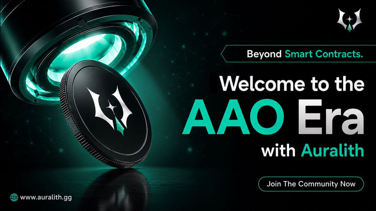 Auralith_gg's tweet photo. Welcome to the #AAO Era with #Auralith Protocol

The future isn't waiting.

Auralith Protocol introduces AAO (Assemble Autonomous Organization) our vision for the next evolution of autonomous blockchain infrastructure, combining AI, Machine Learning, Quantum-inspired innovation, and Polygon-powered smart contracts.

💠 Vision-driven autonomous finance
🤖 AI + ML intelligence
⚡ Polygon-powered performance
🌐 Built for the next generation of Web3 innovation
⚠️ Early participation opportunities won't stay open forever. 

If you've been waiting to explore the AAO ecosystem, now is the time to learn more and get involved.
The future is built by those who move first.

🌍 https://t.co/pTEMDqI1rv | https://t.co/FHHZgLckCh

#Auralith #AAO #AuraToken #Polygon #Blockchain #Web3 #AI #MachineLearning #Quantum #DeFi #AutonomousFinance #Crypto #Innovation #FutureFinance #SmartContracts #Web3Community #CryptoCommunity #NextGeneration