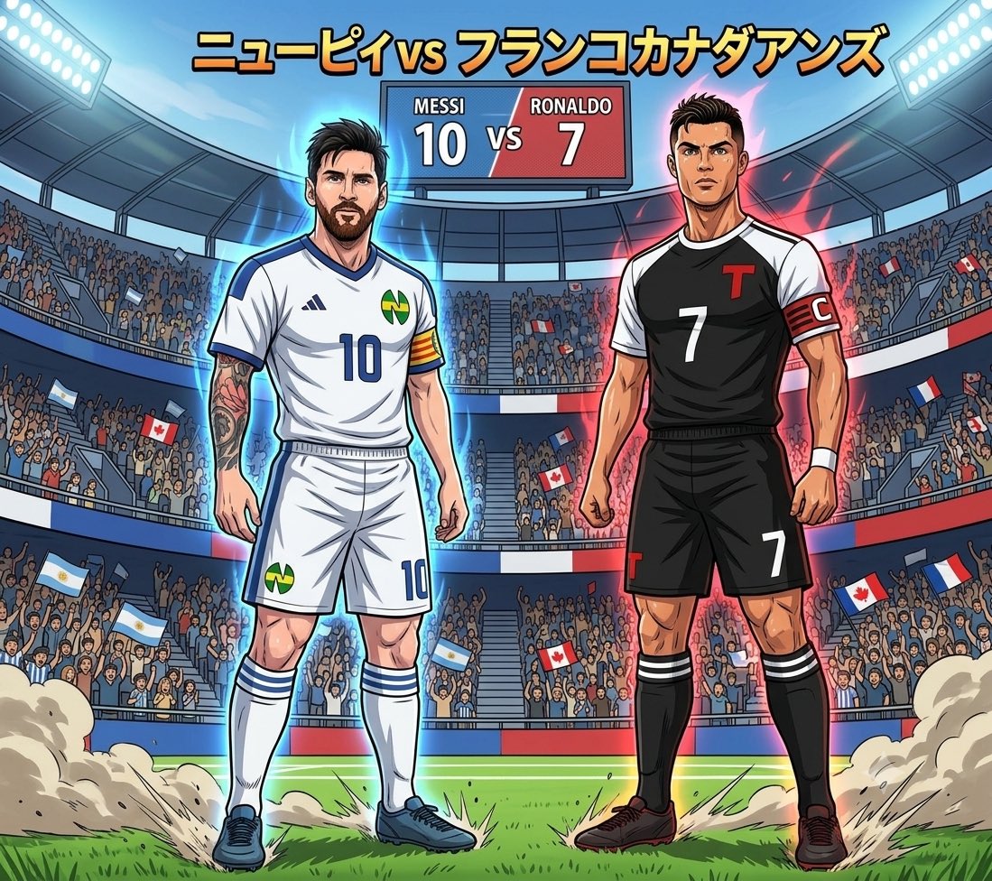ivan37_estrada's tweet photo. Si hicieran los Súper Campeones (Tsubasa) en la actualidad: #Messi #CR7 #mundial #futbol https://t.co/zCQhM554sj