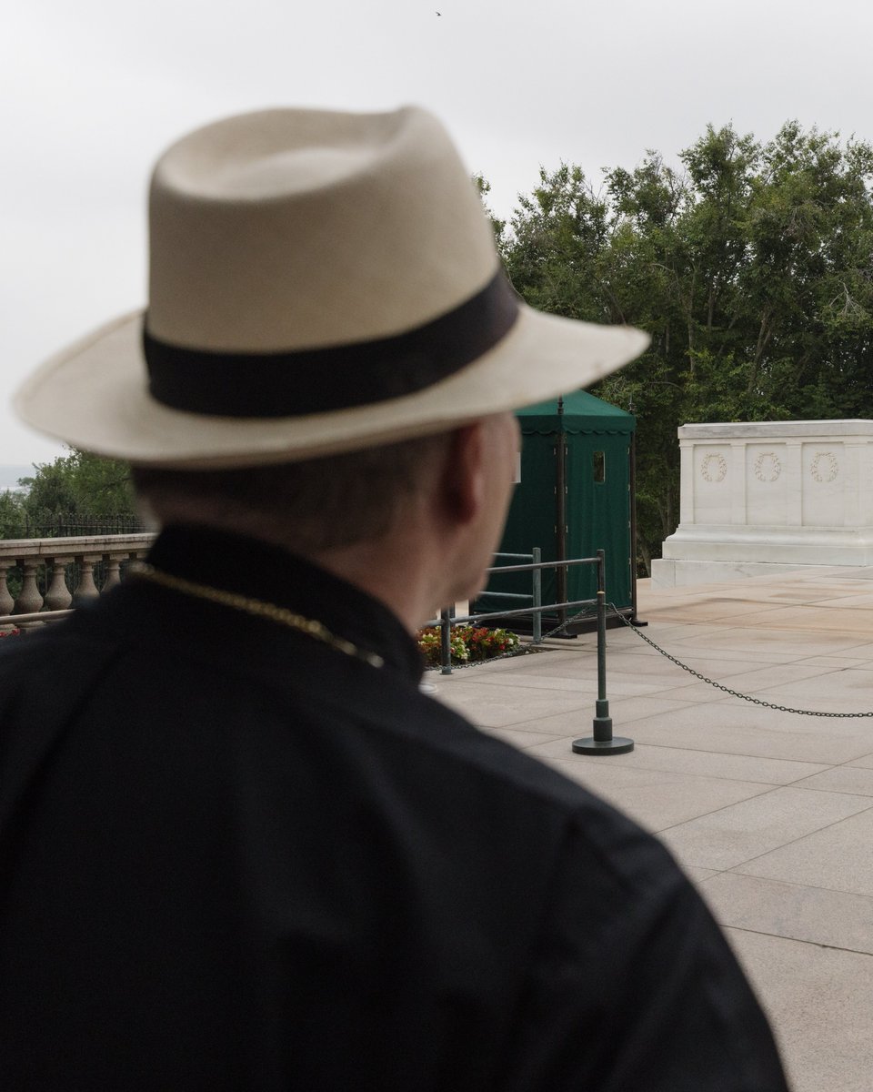 BishopBarron's tweet photo. Friends, yesterday, while in Washington, DC, interviewing Vice President Vance, I visited both the Lincoln Memorial and Arlington Cemetery. As I made my way from the Lincoln Memorial to the graves of Robert Kennedy and John F. Kennedy, their assassinations weighed heavily on my heart.

A quote from Aeschylus that I have always loved is engraved on stone near Robert Kennedy’s final resting place, as he quoted Aeschylus on the night of the assassination of Martin Luther King, Jr.: “Even in our sleep, pain which cannot forget falls drop by drop upon the heart until, in our own despair, against our will, comes wisdom through the awful grace of God.”

I was moved to reflect upon the assassinations of all of these key figures in our nation’s history: Lincoln, Robert Kennedy, JFK, and Martin Luther King, Jr., in light of the quote by Aeschylus, a pre-Christian figure who, nonetheless, intuited a deeply Christian mystery that somehow, through our suffering and pain, comes the deepest kind of wisdom.

What struck me as I stood in Arlington Cemetery was the reality of the violence that has bedeviled our political society for so long. Yesterday was the second day of the trial of the man accused of killing Charlie Kirk, a figure in the public square opening himself to dialogue and conversation.

This terrible curse of violence in the body politic has been a cancer in our nation from Lincoln to the present age, and it extends beyond explicit violence to violence implicit in our online interactions.

What did Robert Kennedy say to this? “What we need in the United States is not violence and lawlessness, but is love and wisdom and compassion toward one another, and a feeling of justice toward those who still suffer.” What did Lincoln say in his second inaugural address? “With malice toward none, charity for all.” These are the great ideals that should be informing our political life.

So, as I reflected upon the individuals whose graves I visited yesterday, and with the memory of Charlie Kirk in mind, I said a prayer for our country, that we may find the path to peace.