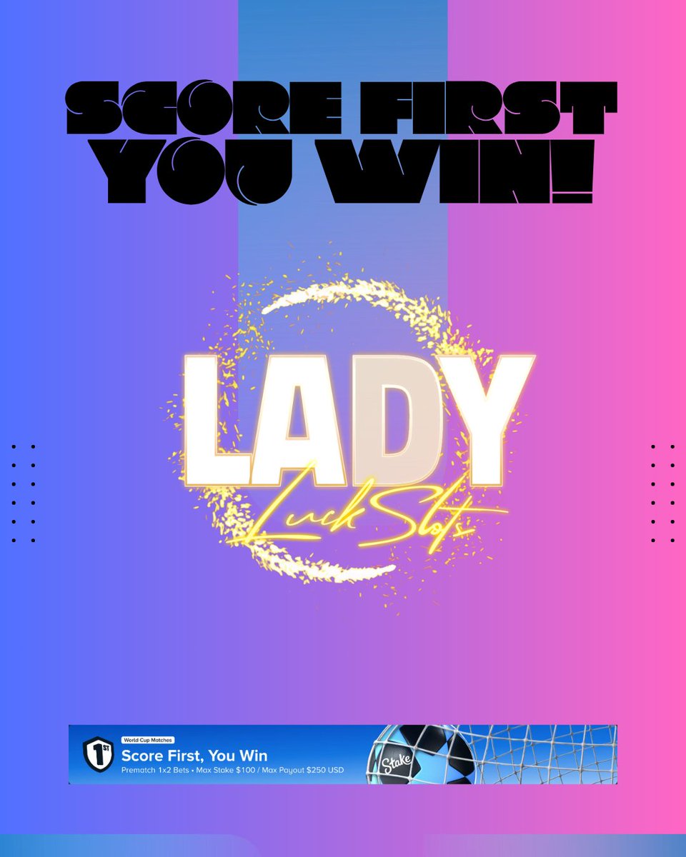 TwitchLadyLuck's tweet photo. A thread..
My entries are in for Stake’s Score First, You Win! ⚽🔥 Wish me luck, and I’m sending all the good vibes your way too! 💫
https://t.co/OqVvYuqWcV
#fyp #gamingcommunity #streamclips #winbig #maxwin https://t.co/akx39y3EOp
