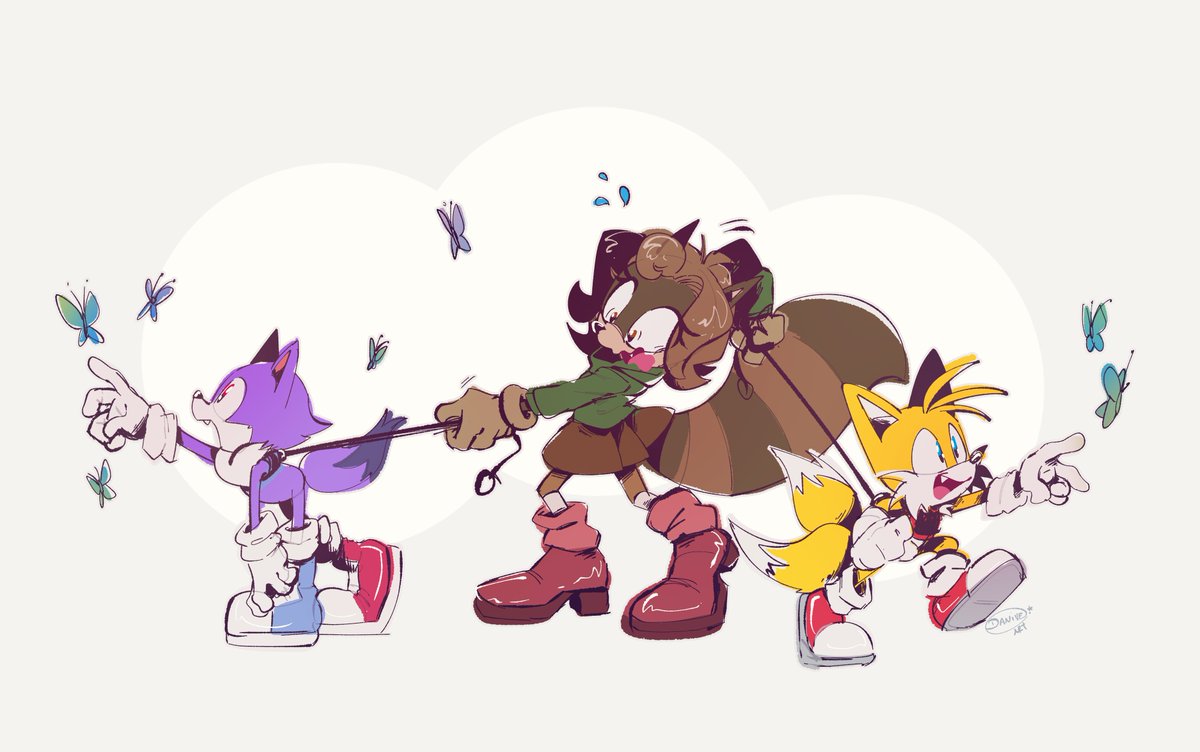 Odd_the_Wolf's tweet photo. It's hard to raise two boys.

The artist is @daniveart. Thank you! They look so cute!

#Odd #wolf #Tails #fox #Nora #raccoon https://t.co/5nwTWrL3kZ