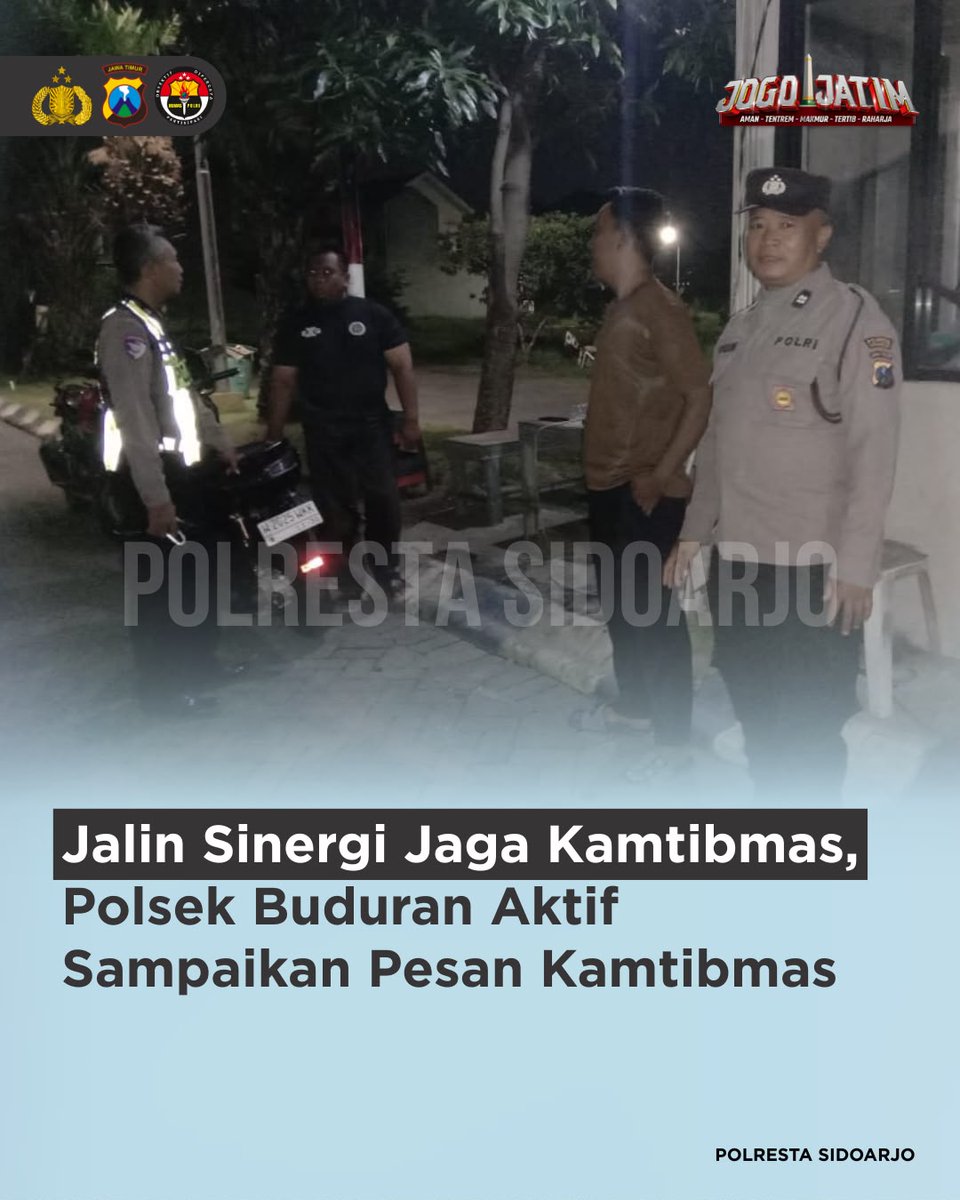 STAFFBAGRENSDA's tweet photo. #PolrestaSidoarjo
#PolriUntukMasyarakat
#PolriPresisi https://t.co/MgY3Av3fnX