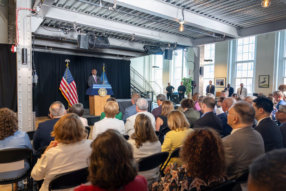 westchestergov's tweet photo. A thriving downtown benefits everyone. County Executive Ken Jenkins joined Governor Kathy Hochul, Mayor Mike Spano and community leaders to celebrate the announcement that Yonkers has been awarded $10 million as the Mid-Hudson Region’s winner of the ninth round of New York’s Downtown Revitalization Initiative. The DRI program provides strategic investments that help communities transform their downtowns into vibrant centers for housing, commerce and recreation. This funding will support projects that strengthen Yonkers’ downtown, attract additional investment, create economic opportunities and enhance the quality of life for residents and visitors alike.

Also recognized were the Village of Ellenville and the Hamlet of Livingston Manor, which each received $4.5 million through the NY Forward Program to advance revitalization projects in their communities. Congratulations to Governor Hochul, Mayor Spano and everyone who worked to secure this transformative investment. Westchester County looks forward to continuing its partnership with the City of Yonkers as this exciting work moves forward.