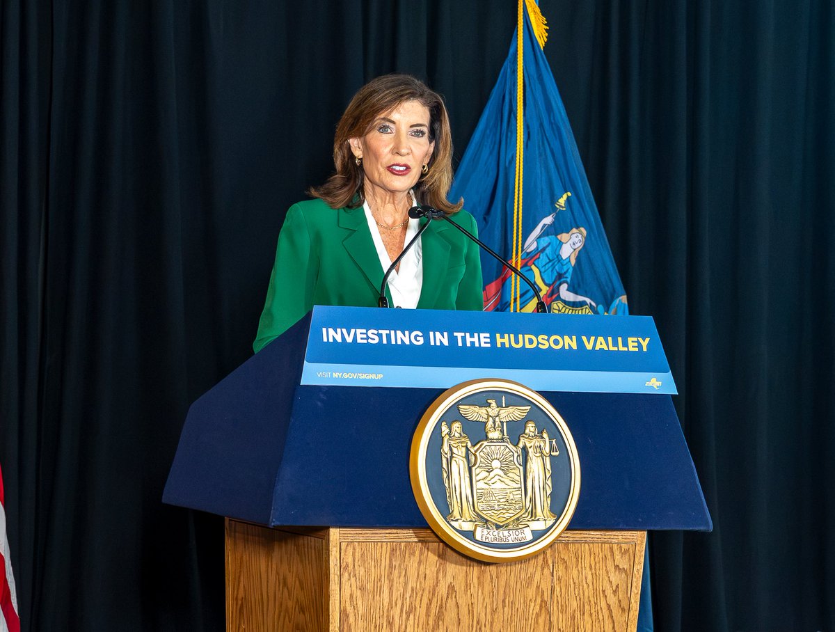 westchestergov's tweet photo. A thriving downtown benefits everyone. County Executive Ken Jenkins joined Governor Kathy Hochul, Mayor Mike Spano and community leaders to celebrate the announcement that Yonkers has been awarded $10 million as the Mid-Hudson Region’s winner of the ninth round of New York’s Downtown Revitalization Initiative. The DRI program provides strategic investments that help communities transform their downtowns into vibrant centers for housing, commerce and recreation. This funding will support projects that strengthen Yonkers’ downtown, attract additional investment, create economic opportunities and enhance the quality of life for residents and visitors alike.

Also recognized were the Village of Ellenville and the Hamlet of Livingston Manor, which each received $4.5 million through the NY Forward Program to advance revitalization projects in their communities. Congratulations to Governor Hochul, Mayor Spano and everyone who worked to secure this transformative investment. Westchester County looks forward to continuing its partnership with the City of Yonkers as this exciting work moves forward.