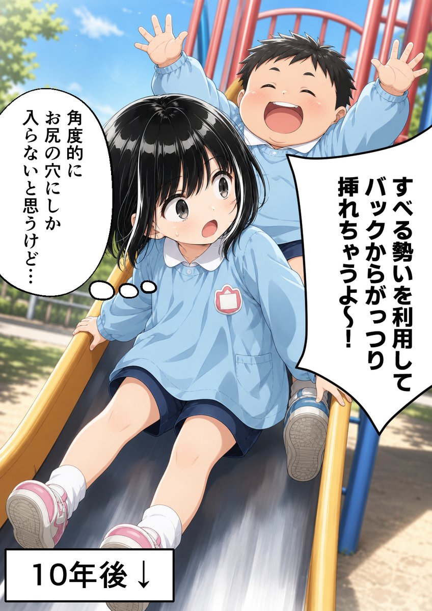 r03ju's tweet photo. 公園の思い出（1/8） https://t.co/G8sMds2cBt