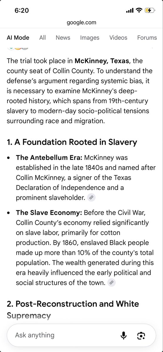 Arthur59611540's tweet photo. @ResearchCoach @MrDennisByron @realAFLF @niquealex @tariqnasheed @Patriot9_11 The trial location has a history of slavery, white supremacy, prejudice, and discrimination. https://t.co/ehi30yuO0M