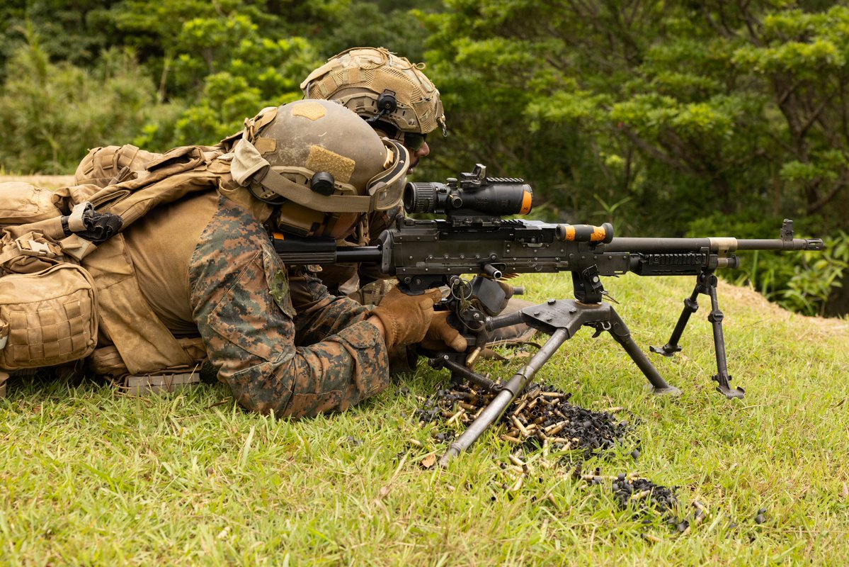 PacificMarines's tweet photo. #MAAWS Don't Miss! 💥🎯

#PacificMarines with @3d_Marine_Div as part of the #UDP, conduct a #livefire range on Camp Schwab, #Okinawa, #Japan, June 30, 2026.

📸: Lance Cpl. Alexander Canal | @USMC 

@USPACOM @IIIMEF https://t.co/zzBBvTtfAS