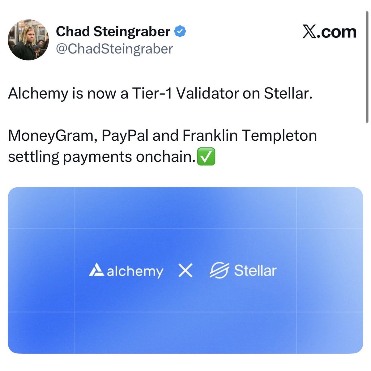 RemiReliefX's tweet photo. 🚨Today’s XLM + ACH news is great but XRP + ACH news is better🚨

As I stated many many many times. XRP and XLM is all you need in my opinion. Others will also do great but these bad boys will bring generational wealth. 

Today’s XLM news is great but last years XRP news was a little better since it’ll be institutional money and not retail money 🤑 🤑 🤑 

Cold wallet and chill. @Tangem cold wallets extra 10% (even on sale items) plus free BTC & Shipping depending on your purchase.

Use Code: REMI