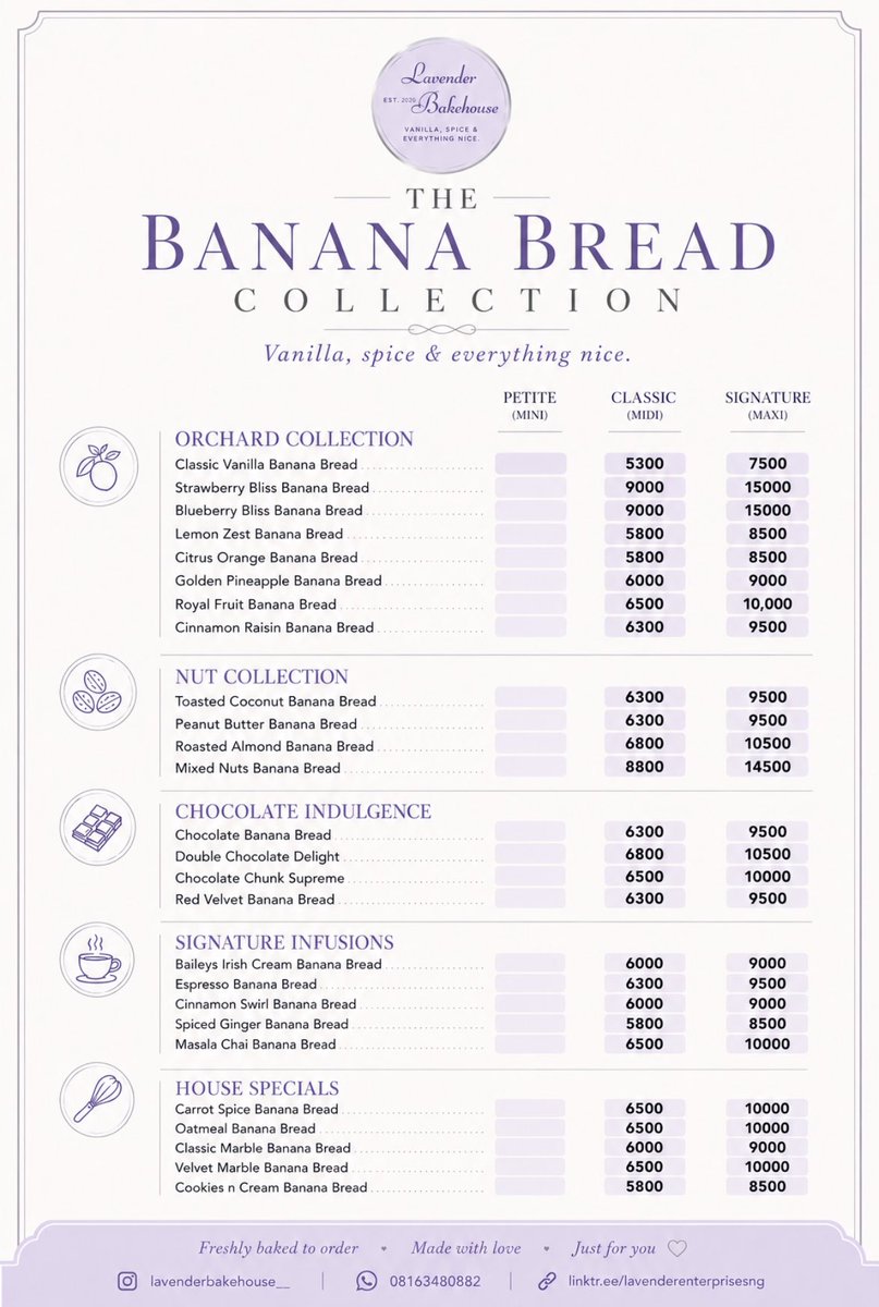 mysteriouseyess's tweet photo. If you can see this, then you’re scrolling through twitter at the right time. 
We have fresh banana bread loaves available in many yummy variants from Tuesdays to Sundays. 

You should send a DM to order 💜 https://t.co/PXpTbfoA8N