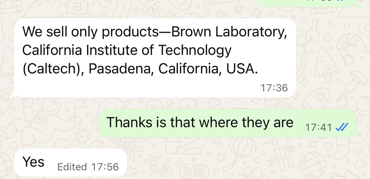 Krysia830073's tweet photo. My article on this is out shortly, but I've found another vendor using Brown Biology and when I asked for address, they gave me this Brown Institute. This is gone beyond a joke now https://t.co/YQzssOEej0