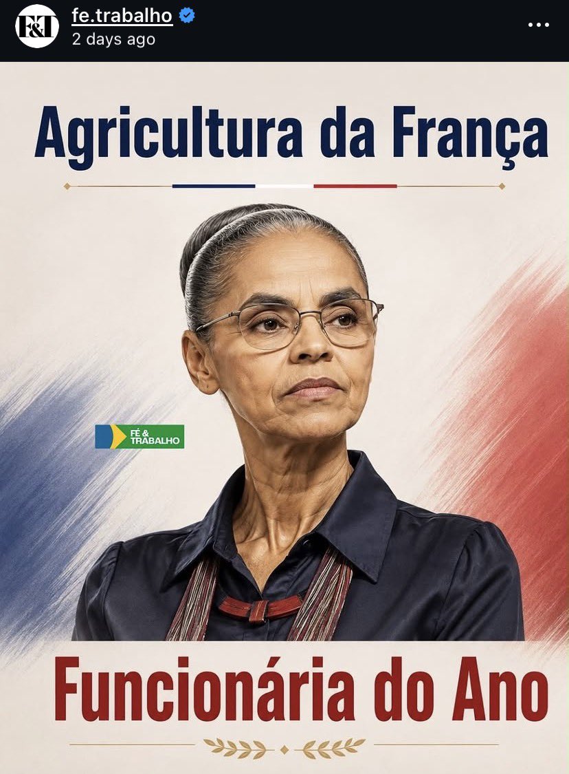 DamaDeFerroTV's tweet photo. Essa pessoa quer ser senadora por São Paulo.  

Faz aquele tipinho adorado pela classe média progressista, estereótipo “povão”, cara de sofrida. 

Mas não é nada disso. 

Tem 68 anos de idade e não trabalha desde 1988, quando virou política profissional e preposta das máfias ambientalistas, mega financiadas pelos globalistas sob o pretexto de preservação ambiental, mas com o objetivo real de manter riquezas minerais inexploradas para futuro butim por seus patrocinadores. 

Como ministra do governo-quadrilha de lule de silve bateu recordes de queimadas e devastação da Amazônia. 

Agora recebeu a maior condecoração francesa, a legião de honra, sob os subterfúgios fajutos de sempre, mas na verdade, pelos inestimáveis serviços prestados aos agricultores franceses, incapazes de concorrer com a agroindústria brasileira, de quem ET Silva é inimiga declarada.