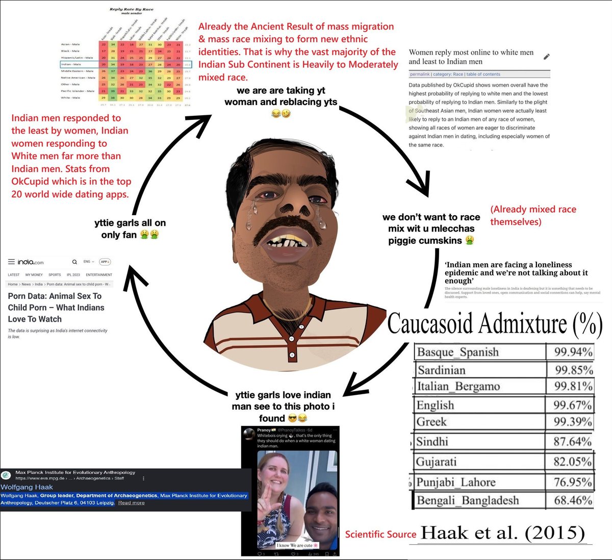 ArdenCrusader's tweet photo. @VMSGB001 @Jat_Ethnic All of South Asia is mixed race but Jatts are in the 73-85% Caucasoid range, most Jatts in the 77-83% range. https://t.co/PbU5NgRXAb