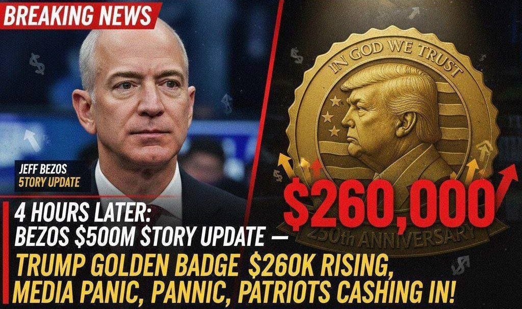 NathanFosterWA's tweet photo. 🚨🇺🇸 BEZOS JUST SAID IT HIMSELF: “THIS BADGE IS BIGGER THAN AMAZON!” — YOUR EMPIRE STARTS NOW, PATRIOT! 🔥💥

🇺🇸 You stood with Trump. Now let Trump stand with you. Build your legacy. Crush inflation. Win for your family. 🦅 https://t.co/0Jvwdmz9Pg