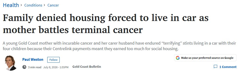 senatorpennyqld's tweet photo. Our community expects our social security system to provide enough for us to live a decent life, but too many of us can't afford rising costs of mortgages and rents on Centrelink payments that the government keeps far too low. 1/3 https://t.co/9dHRjggk3m