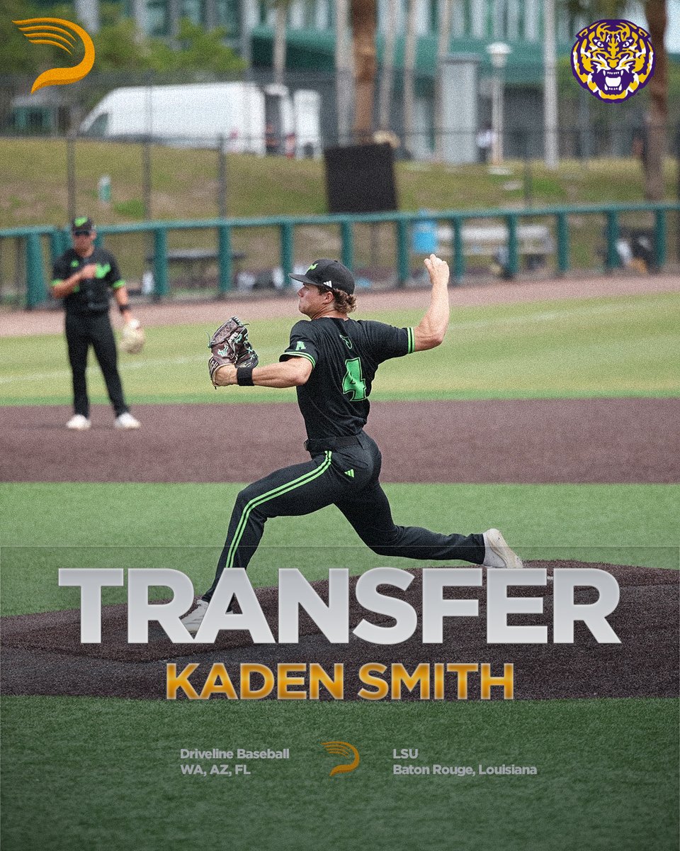 DrivelineBB's tweet photo. Congrats to Kaden Smith on transferring to @lsubaseball ! 💪⁠

Here's a look at Kaden's latest 95+ MPH assessment https://t.co/EvKQdk3MGG