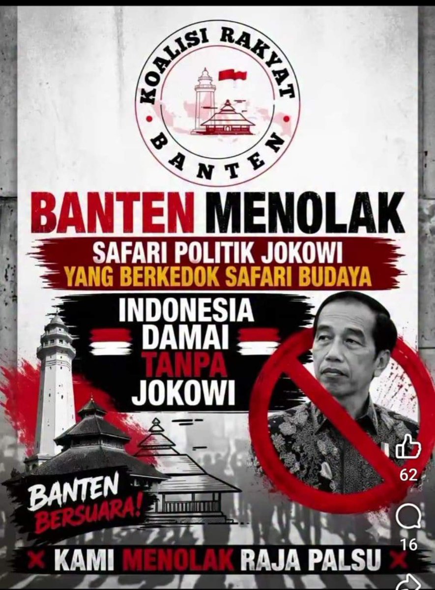 herculep638's tweet photo. banten menolak safari politik jokowi https://t.co/lFW1cdAed2