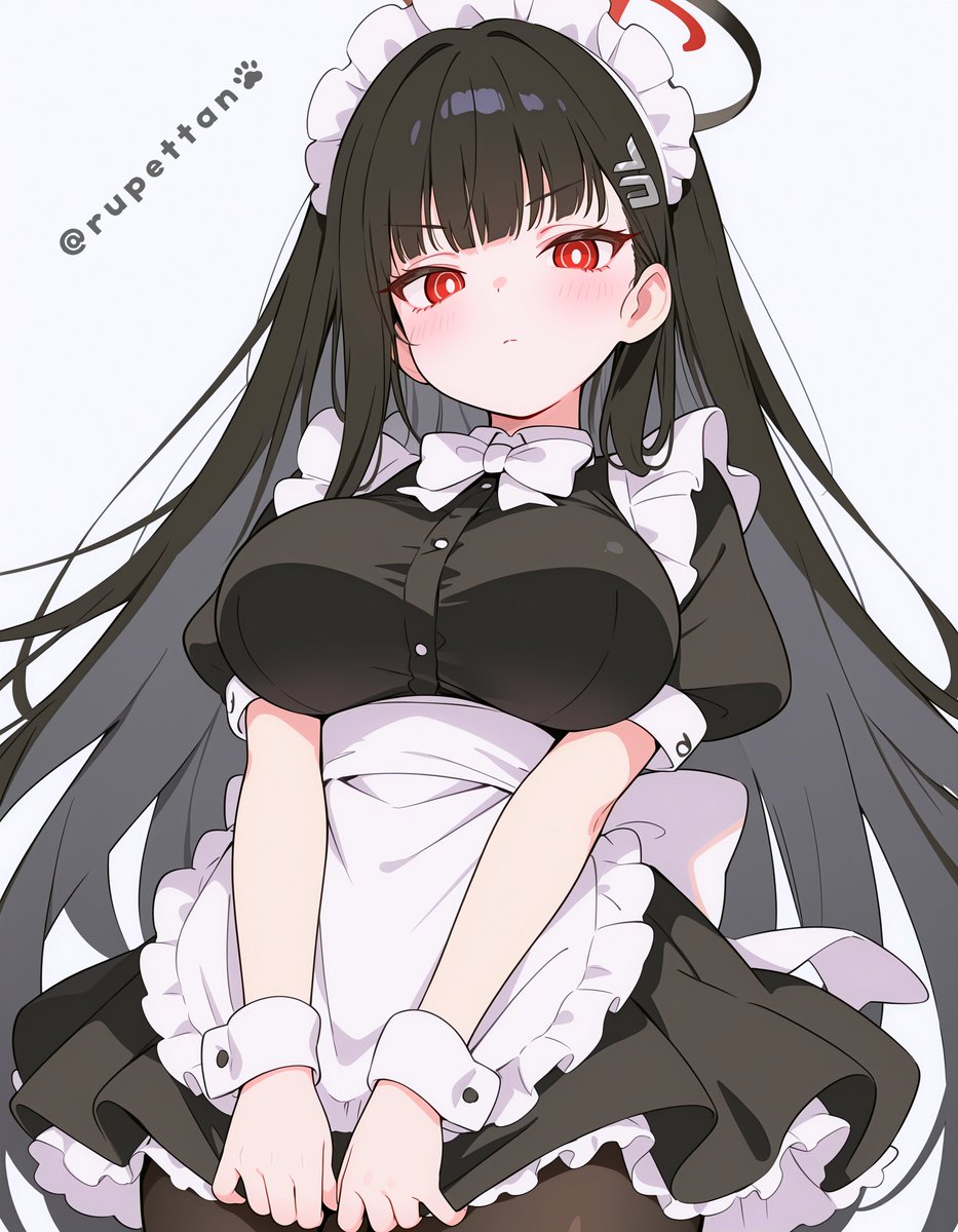 rupettan's tweet photo. ブルアカ　メイドリオ
調月リオ / Tsukatsuki Rio
#ブルアカ #BlueArchive https://t.co/KQ15RpEpov
