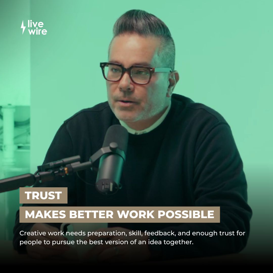 LiveWirePod1's tweet photo. The best creative conversations aren’t just about the work.

John S. Miller and Asa discuss photography, mentorship, fatherhood, faith and loss, ambition, and showing up for others. https://t.co/Q9k8AkWL2W