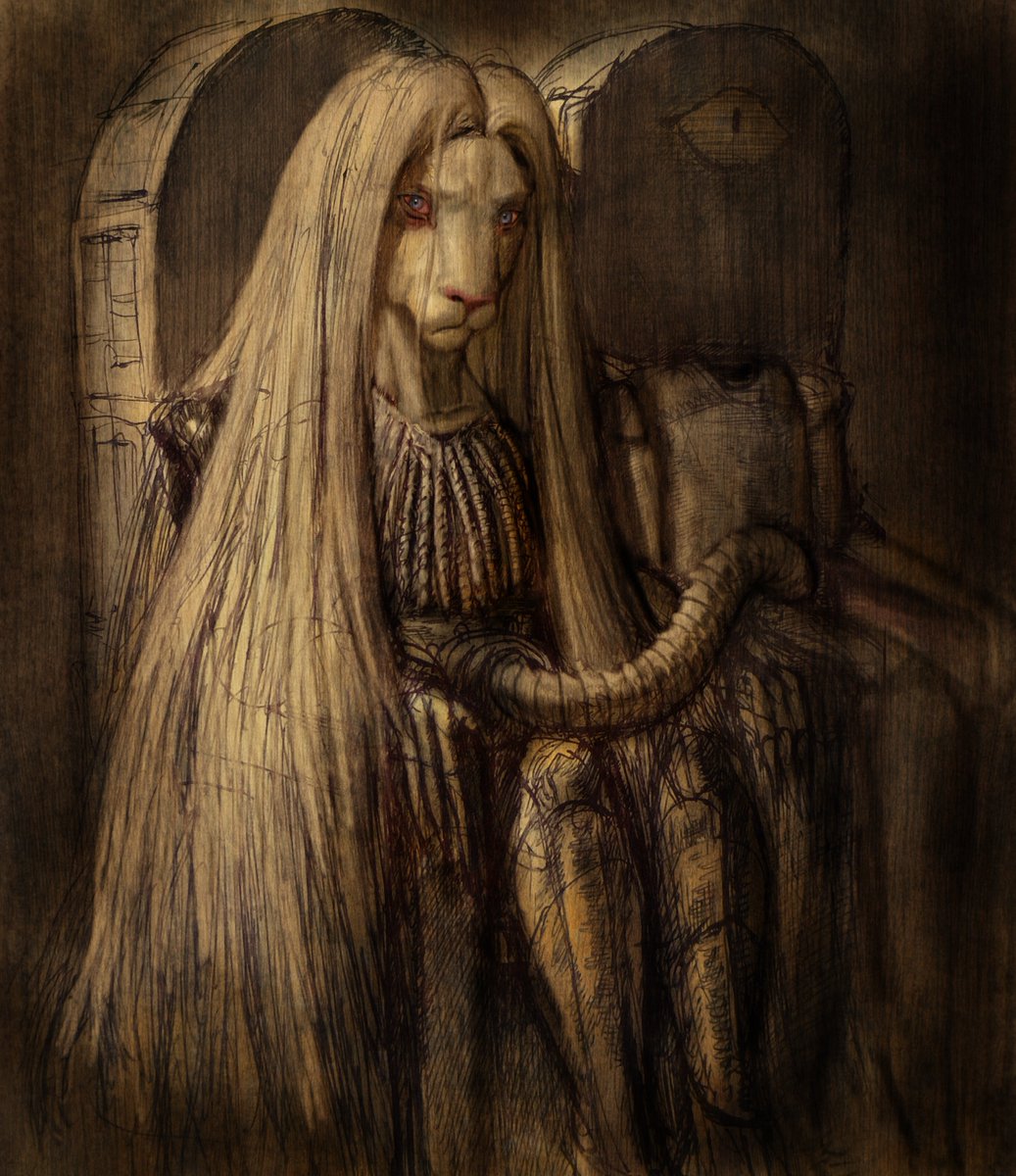 UltimacenaOG's tweet photo. Osnosti, the last king of Kusnia, the region that would be later known as Salusia. 
Also know as the heartless king. Born without a heart, connected with a lifeless twin via umbilical cord. The lifeless twin born without head, arms, only legs and a heart. https://t.co/pN30WXgDcO