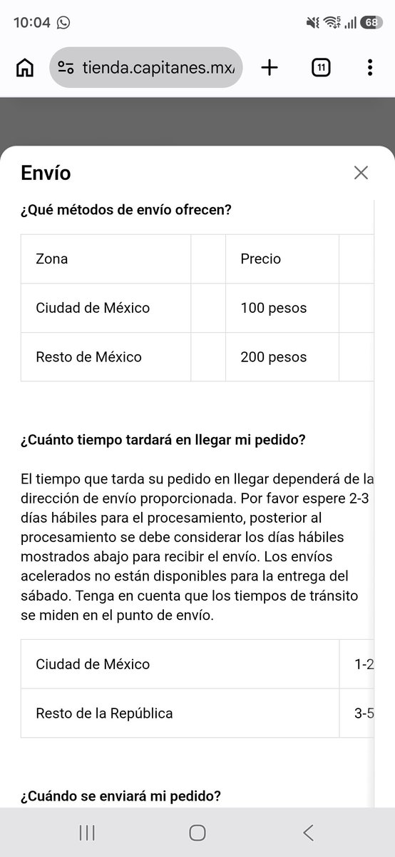 GotiishMX's tweet photo. Que tal @CapitanesCDMX solo para saber que onda con su cuota de envío? De Azcapotzalco a Tlalnepantla tanto de envío?
Ni en su tabla de costos viene ese importe https://t.co/rqkWPrfTwT