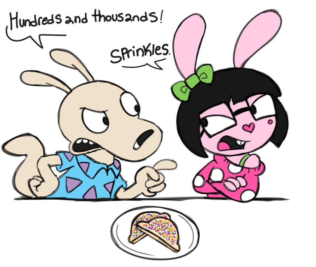 CentipedeBunnys's tweet photo. Uhhh IM GAY #rockosmodernlife #rockorama #yumeship #selfship https://t.co/ASw5nJLzyK