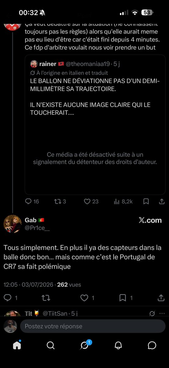 ElChapo373's tweet photo. @Pr1ce__ @Alex2b96 @_ms9325 Avant l’élimination ça suçait le canon guignol va "le Portugal de CR7" https://t.co/94GjOeTCNt