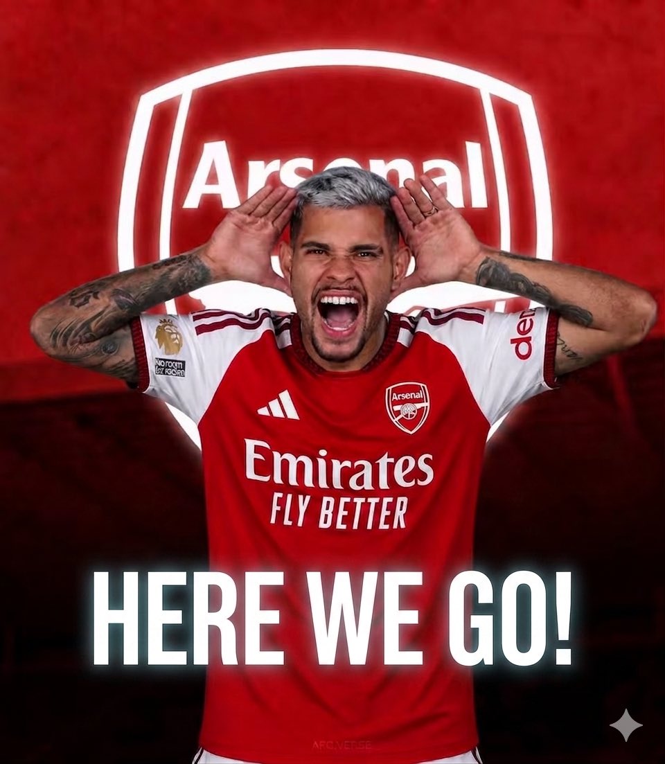 RizzStyles's tweet photo. 🚨❤️🤍 BREAKING: Bruno Guimarães to Arsenal, here we go! Verbal agreement in place between all parties. 
Newcastle United to receive package in excess of £67m as Bruno preferred #AFC over Spurs.

Arsenal win race over Tottenham, been in advanced talks for days but never sealed. https://t.co/d2fXJuzd9W