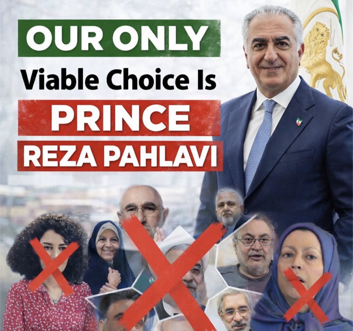 Atefeh2b's tweet photo. @KayhanLondon #KingRezaPahlavi‌ForIran https://t.co/e1ckrfHTzI