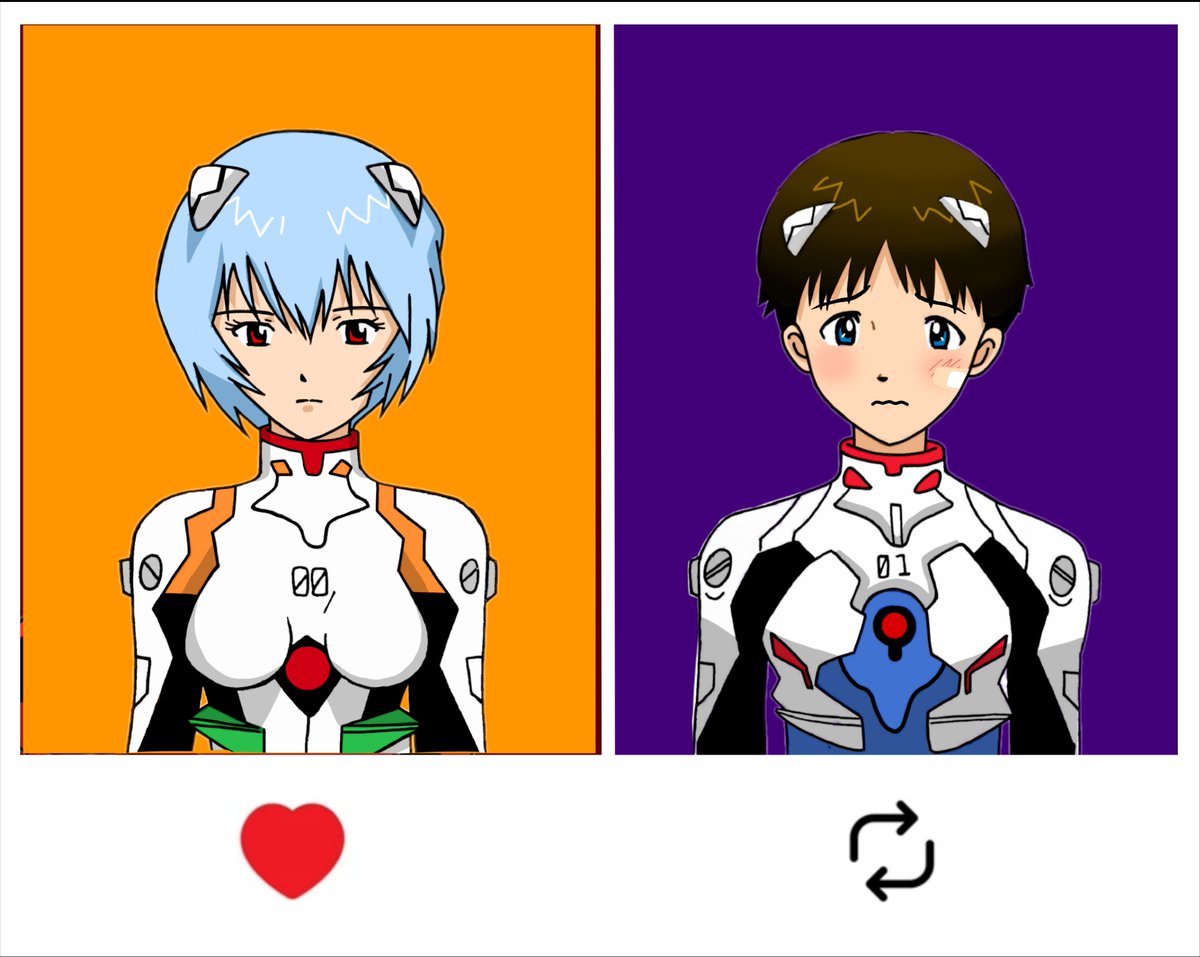 yuiikari_art's tweet photo. 【🏆 エヴァパイロット総合能力コンテスト】

綾波レイを応援したい人 ------👍
碇シンジを応援したい人 ------🔁 https://t.co/lhf9HjKMsM