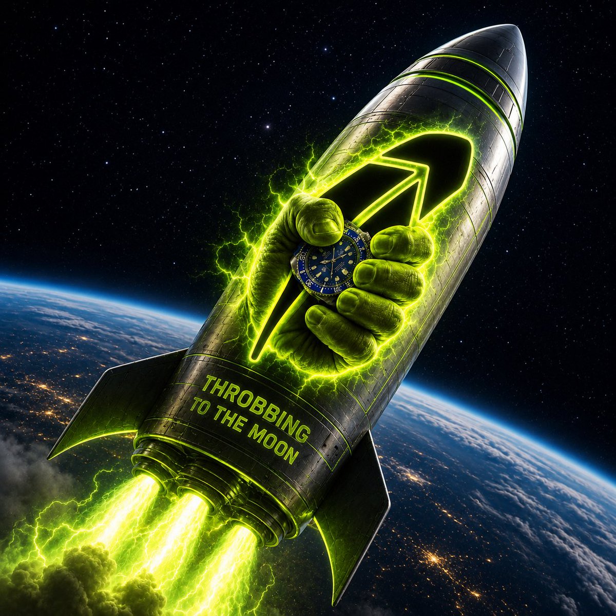 throbbinxyz's tweet photo. [ GOONER ] NASA CONFIRMS $THROBBIN VISIBLE FROM LOW EARTH ORBIT https://t.co/ifknS0CrZM