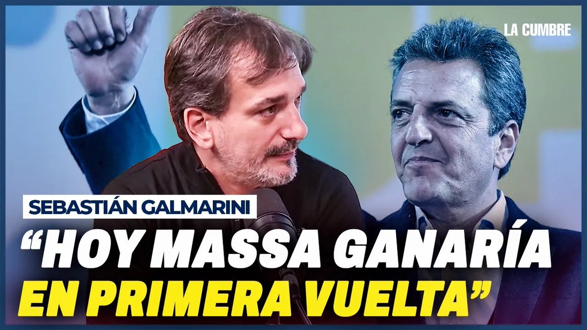 SeVieneAR's tweet photo. "Massa está entre los primeros 4 candidatos con mejor imagen en el país" 

Entrevista a @SebasGalmarini en #LaCumbre 

lo ves acá https://t.co/m4PM9lANh6 https://t.co/5J6NI10i3f