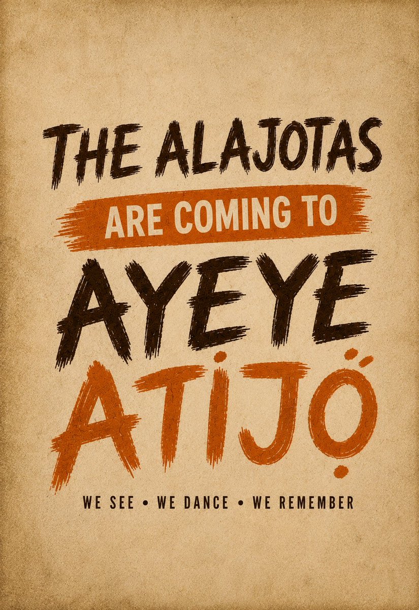 The_Alajotas's tweet photo. We are bringing the spirit of African storytelling, rhythm, and movement to Ayẹyẹ Àtijọ́ "A monthly Afro House Rave in the city of Ibadan
#Afrohouse #rave #Edm #Africa #folk https://t.co/vvbHmouvnD