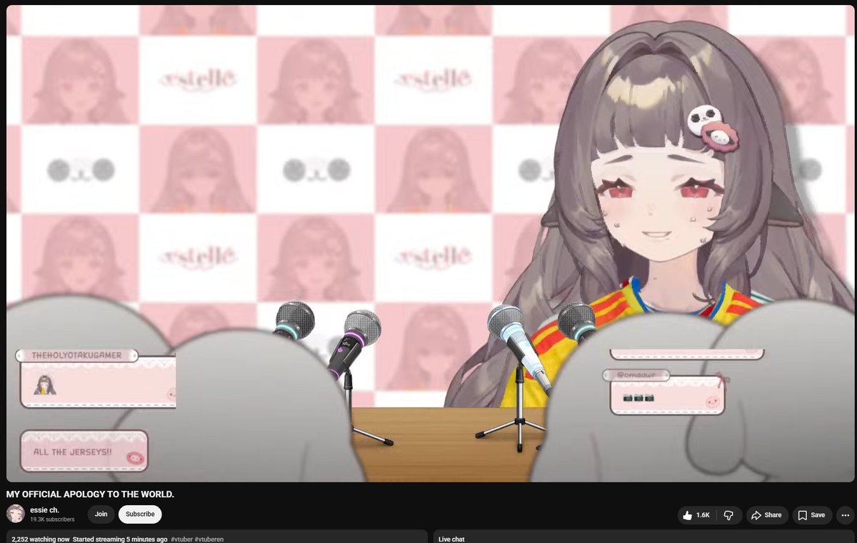 bignothingman's tweet photo. 2250 people watching a indie vtuber with less than 20k subs is crazy https://t.co/YyE8eZd2x2