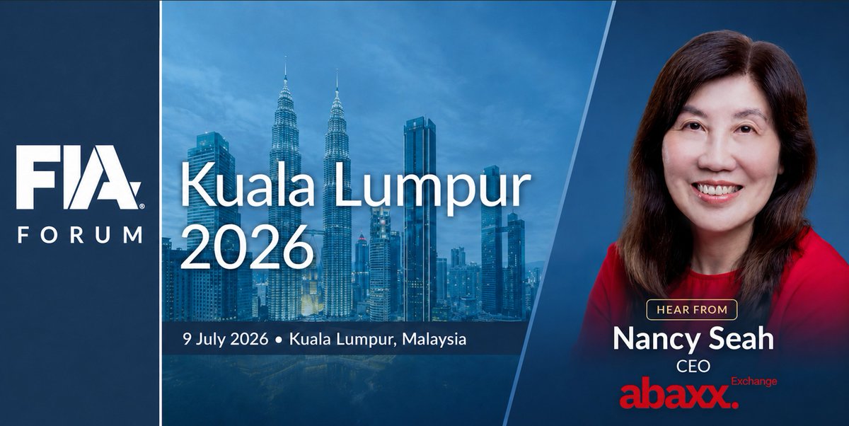 abaxx_exchange's tweet photo. At @FIAconnect's first FIA Forum in Kuala Lumpur, CEO Nancy Seah joins a discussion on derivatives market development in Asia, drawing on her experience launching a regulated commodities exchange &amp; clearinghouse in Singapore &amp; bringing new commodity futures benchmarks to market. https://t.co/7kjo029Ls0