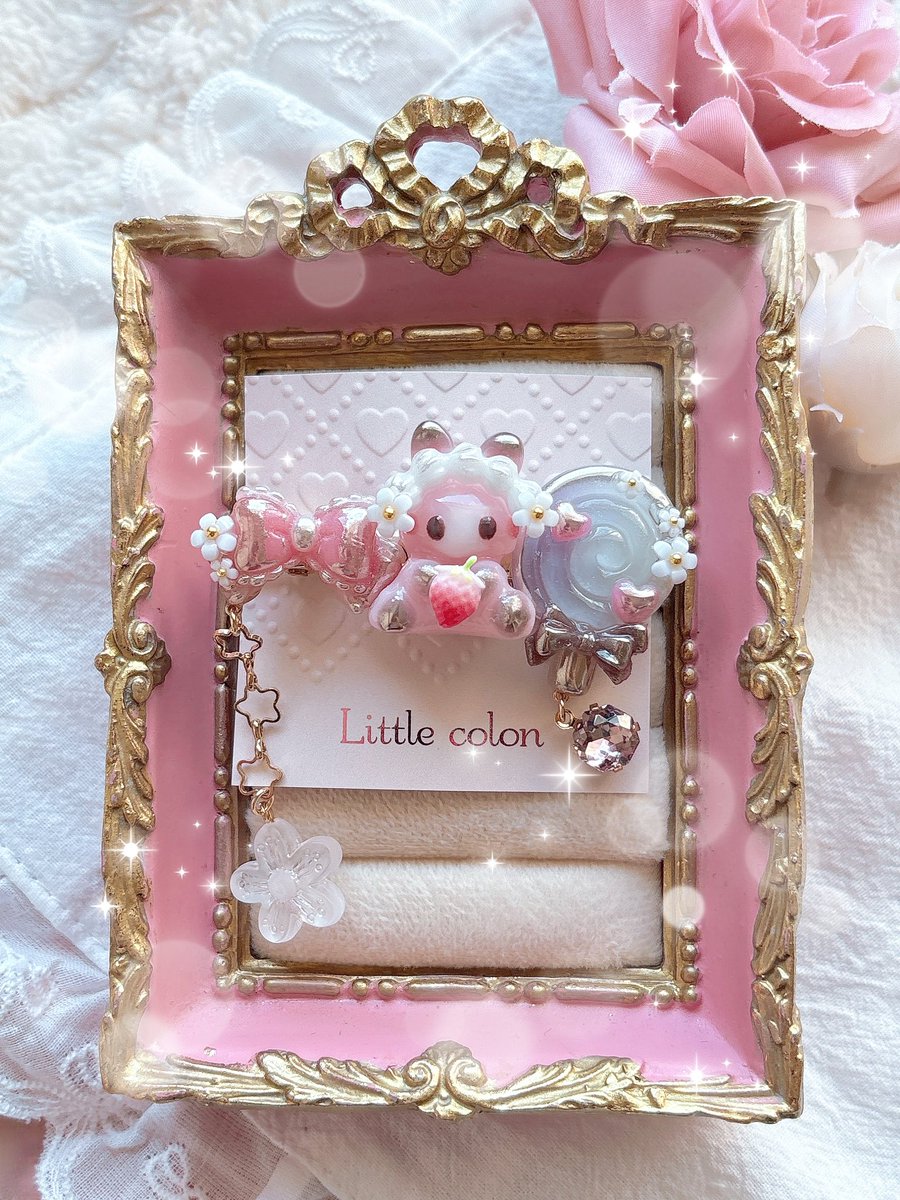 Milkycat12's tweet photo. たち耳ꪒ⑅ꪒいちごチョコうさのヘアクリップ🍓🍭💕 https://t.co/gFLkuws0Lo
