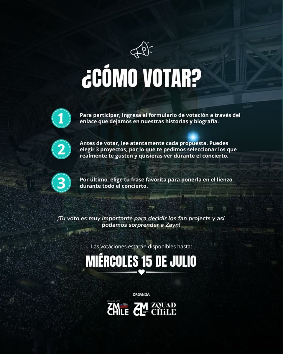 zquadcl_'s tweet photo. ¡Envía esta publicación a las personas que conoces y también serán parte de este momento y así puedan votar y hagamos de este concierto una noche inolvidable! ✨️ https://t.co/SX9lXRj7my