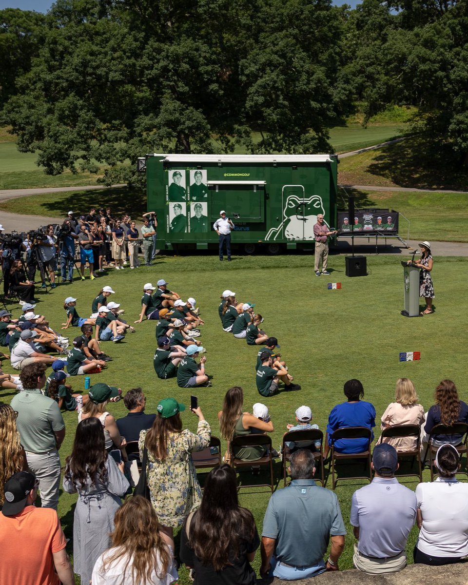 commongolf's tweet photo. Thank you to the 70+ young golfers who joined Mayor Wu, @NoahKahan, and @Keegan_Bradley for a special clinic as we launched Common Ground, a our new initiative to expand access to golf across New England. 

This is just the beginning! https://t.co/Ev8hf2ysfz