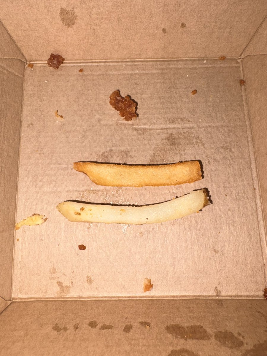 conanhbo's tweet photo. thanks @Wendys for the uncooked fry😍 truly delicious https://t.co/zFINYSJJvX